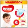 Huggies Luiers - Maat 4 (7 Tot 18 Kg) - 150 Stuks - Voordeelverpakking -Winkel Voor Babyproducten 1191x1200