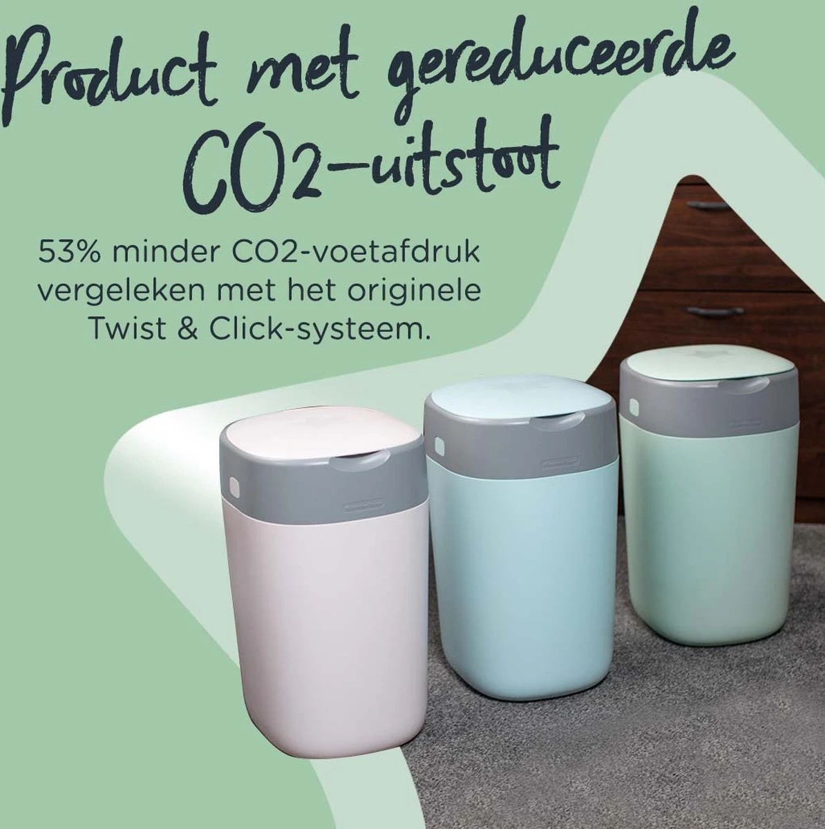 Tommee Tippee Twist & Click Milieuvriendelijke Luieremmer Navulling - Duurzaam Geproduceerde Greenfilm - 6 Stuks 5 Tommee Tippee Twist & Click Milieuvriendelijke Luieremmer Navulling - Duurzaam Geproduceerde Greenfilm - 6 Stuks - Afbeelding 3