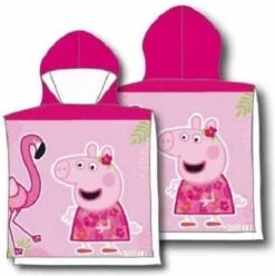 Peppa Pig Badponcho - Roze - 50 X 100 Cm. - Peppa Big Poncho