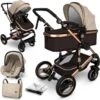 KIDUKU- 3 In 1 Combi-kinderwagen- Bruin/goud- Buggy Incl. Autostoeltje-regenhoes- Inklapbaar -Winkel Voor Babyproducten 1197x1200 23