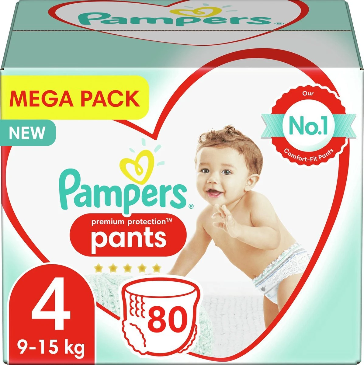 Pampers® Pampers - Premium Protection Pants - Maat 4 - Mega Pack - 80 Broekjes 3 Pampers® Pampers - Premium Protection Pants - Maat 4 - Mega Pack - 80 Broekjes