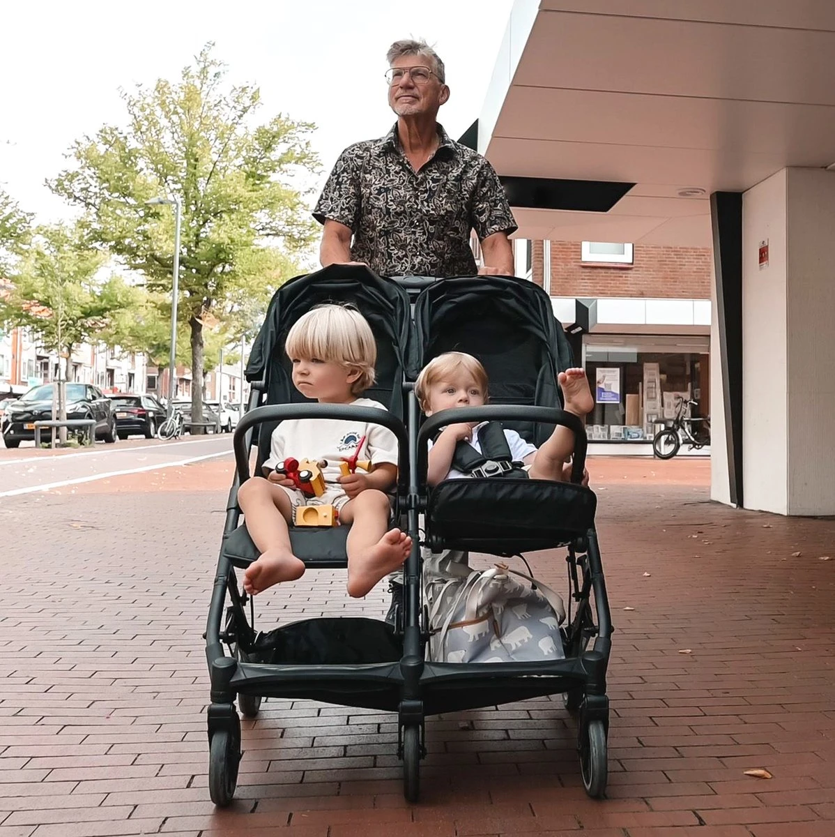 Deryan Luxe Rolo X2 Dubbele Buggy - Duo Buggy - Zwart 15 Deryan Luxe Rolo X2 Dubbele Buggy - Duo Buggy - Zwart - Afbeelding 13