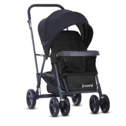 Joovy Caboose Graphite Stand On Tandem Buggy - Zwart - Duo Buggy - Dubbele Buggy