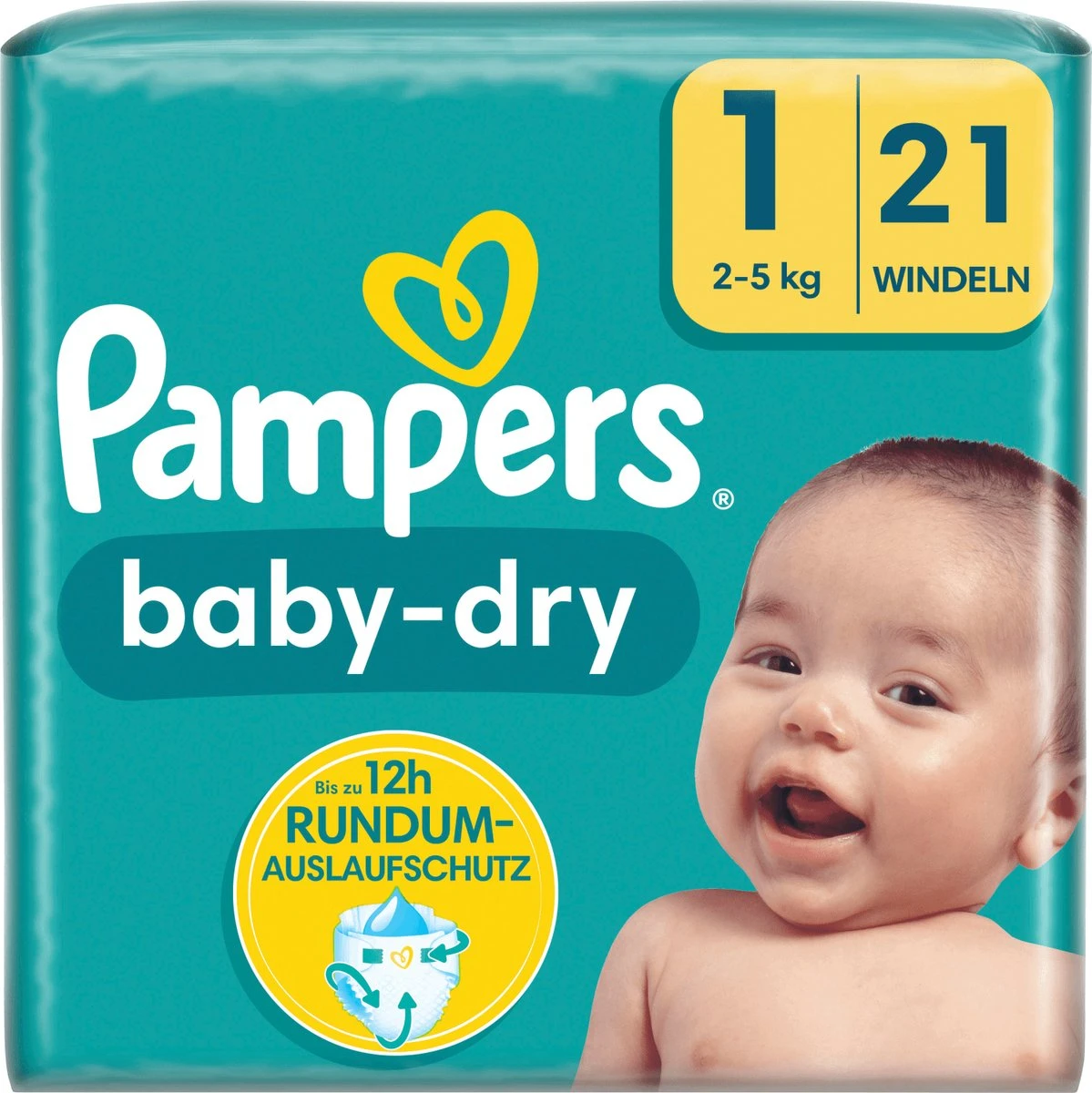 Pampers® Pampers Luiers Baby Dry, Maat 1 Newborn (2-5 Kg), 21 Stuks 3 Pampers® Pampers Luiers Baby Dry, Maat 1 Newborn (2-5 Kg), 21 Stuks