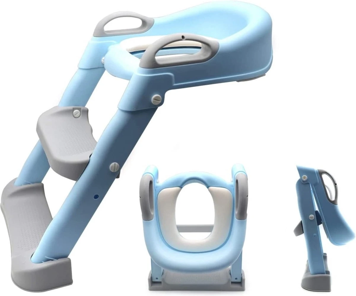 Eco Toys Blauw Toilettrainer Met Trapje CHW4006B 4 Eco Toys Blauw Toilettrainer Met Trapje CHW4006B - Afbeelding 2