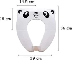 Merkloos WC Verkleiner - Wit Panda Ontwerp - Toilettrainer - Opvouwbare Toilet Zitje - Toiletbril Verkleiner - Kinder WC Bril -Winkel Voor Babyproducten 1200x1009