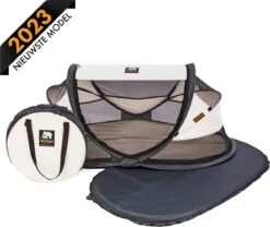 Deryan Baby Luxe Campingbedje – Inclusief Zelfopblaasbare Matras - Cream