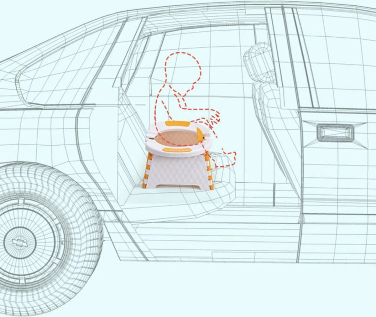 Merkloos Reispotje - Potje Peuter - Draagbaar Potje - Meeneem Potje Peuter - Potje Onderweg - Potje Baby 12 Merkloos Reispotje - Potje Peuter - Draagbaar Potje - Meeneem Potje Peuter - Potje Onderweg - Potje Baby - Afbeelding 10