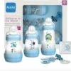 Mam Starter Set Blauw - 2x Anti-Colic Flesjes 160 Ml, 1 Flesje Anti-Colic 260 Ml, 1 Speen START, 1 Speenkoord -Winkel Voor Babyproducten 1200x1025 1
