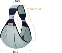 Merkloos Draagzak - Baby Draagzak - Zak - Grijs - Multifunctioneel - Ergonomisch - Baby - Dreumes - Peuter - Wrap - Travel Size - Tot 48 Maanden -Winkel Voor Babyproducten 1200x1026 6