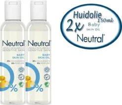 Neutral - Baby Parfumvrije Huidolie - Voor De Gevoelige Babyhuid - 2x 150 Ml