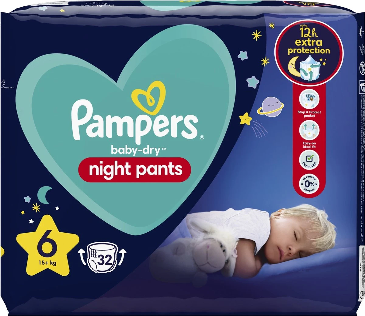 Pampers® Pampers - Night Pants - Maat 6 - Small Pack - 32 Luierbroekjes 5 Pampers® Pampers - Night Pants - Maat 6 - Small Pack - 32 Luierbroekjes - Afbeelding 3