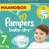 Pampers® Pampers Baby-Dry Luiers - Maat 7 (+15 Kg) - 124 Stuks - Maandbox -Winkel Voor Babyproducten 1200x1043