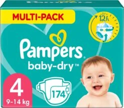 Pampers® Pampers Baby-Dry Luiers - Maat 4 (9-14 Kg) - 174 Stuks - Multi-Pack -Winkel Voor Babyproducten 1200x1045 1
