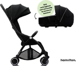Hamilton By Yoop X1 Plus Buggy – Nieuw, Hoger, Uitgebreider 2023 Model – Premium Stroller Met One Hand Folding Technologie – Zwart – Lichte, Verstelbare En Wendbare Kinderwagen Met Vele Gemakken -Winkel Voor Babyproducten 1200x1053 5