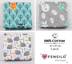 Flanellen Luiers - 80 X 80cm - 6 Pack - Flanellen Doeken Van Flanel Katoen - Mint - Fensilo -Winkel Voor Babyproducten 1200x1055