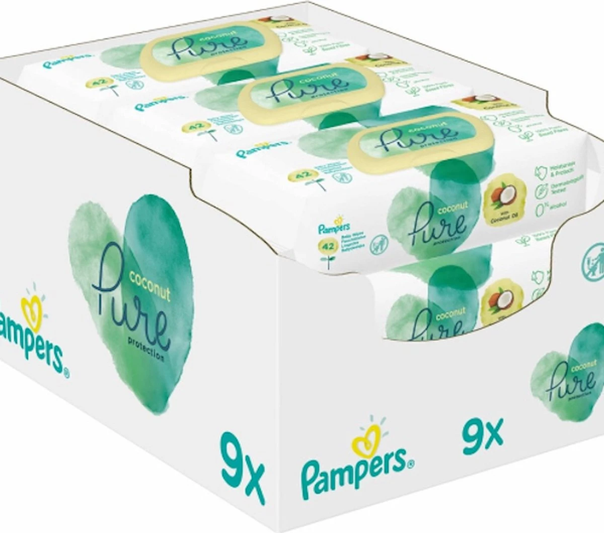 Pampers® Pampers Billendoekjes Harmonie Coconut Navulpak 9x42 = 378 Doekjes 10 Pampers® Pampers Billendoekjes Harmonie Coconut Navulpak 9x42 = 378 Doekjes - Afbeelding 8