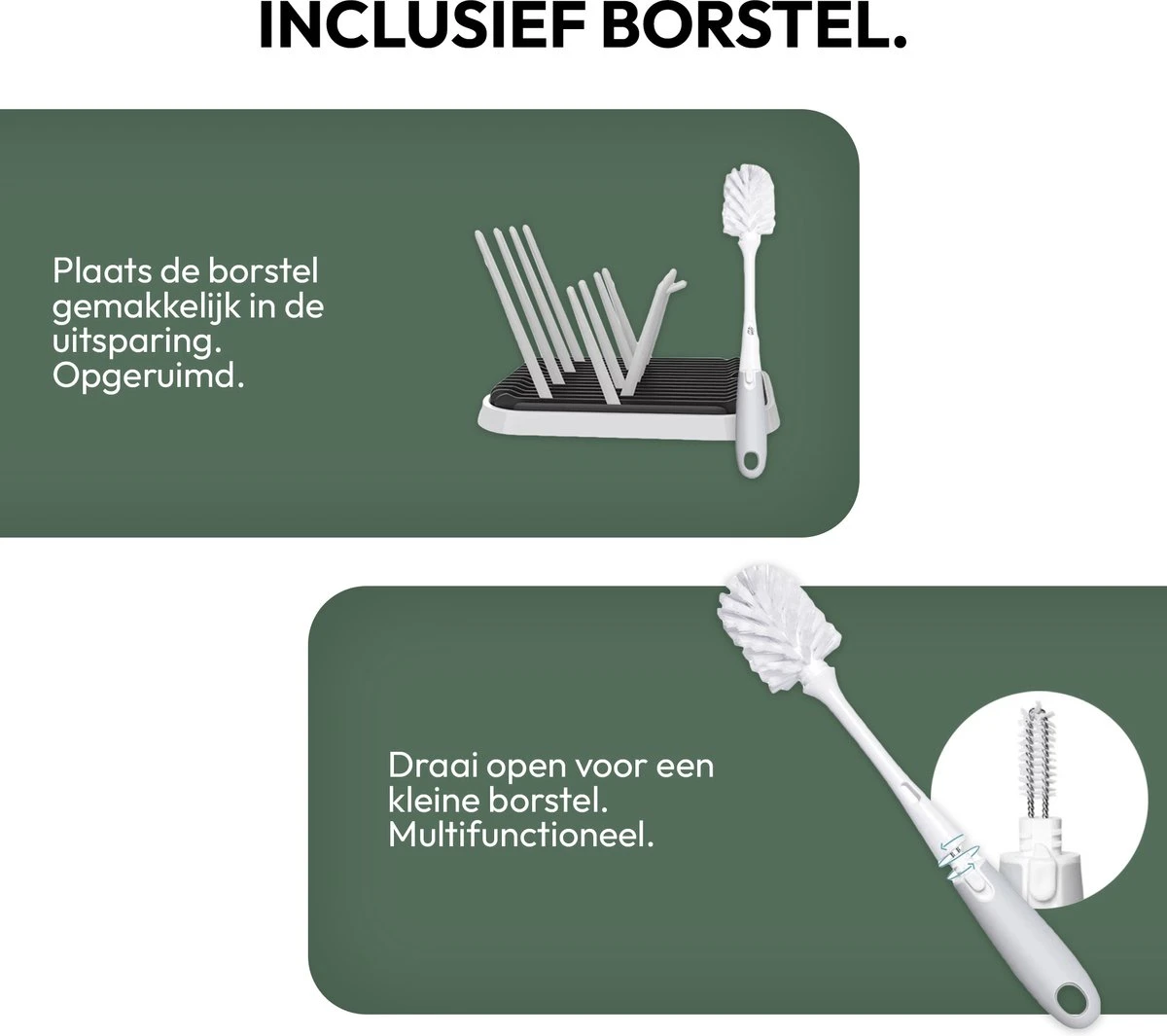 STACK Flessen Droogrek Met Flessenborstel | Zwart - Geschikt Voor Flessen En Doppen - Droogrek Voor Flessen - Baby Flessenrek - Afdruiprek Baby - Drying Rack - Babyfles Droogrek - Afdruiprek Fles Met Lekbak - Afdruiprek - Babyflessen - Flessenrek 11 STACK Flessen Droogrek Met Flessenborstel | Zwart - Geschikt Voor Flessen En Doppen - Droogrek Voor Flessen - Baby Flessenrek - Afdruiprek Baby - Drying Rack - Babyfles Droogrek - Afdruiprek Fles Met Lekbak - Afdruiprek - Babyflessen - Flessenrek - Afbeelding 9