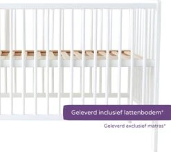 Prénatal Basis Ledikant - Babybed - Wit Hout - 60x120cm 10 Prénatal Basis Ledikant - Babybed - Wit Hout - 60x120cm -Winkel Voor Babyproducten 1200x1069 2