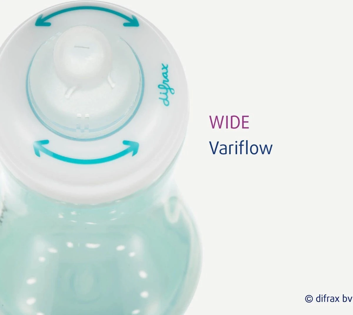 Difrax 1-2-3 Wide Flessenring Met Flessenspeen Voor Brede Babyflessen 5 Difrax 1-2-3 Wide Flessenring Met Flessenspeen Voor Brede Babyflessen - Afbeelding 3