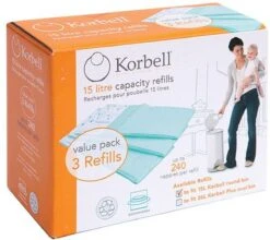 Korbell Luieremmer Navulling - 15L Zak - 3 Stuks -Winkel Voor Babyproducten 1200x1071 6