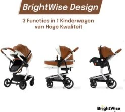Merkloos BrightWise® Luxe Kinderwagen 3 In 1 Voldoet Aan Alle Europese Veiligheidscertificaten - Wandelwagen - Kinderwagen 3-in-1 Incl Autostoel - Kinderwagen Maxi Cosi – Buggy 3 In 1 - Newborn - Leer - Bruin 21 Merkloos BrightWise® Luxe Kinderwagen 3 In 1 Voldoet Aan Alle Europese Veiligheidscertificaten - Wandelwagen - Kinderwagen 3-in-1 Incl Autostoel - Kinderwagen Maxi Cosi – Buggy 3 In 1 - Newborn - Leer - Bruin -Winkel Voor Babyproducten 1200x1079 4