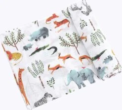 Hydrofiele Doek XL - Baby Inbakerdoek - 120x120 Cm - Safari Dieren 11 Hydrofiele Doek XL - Baby Inbakerdoek - 120x120 Cm - Safari Dieren -Winkel Voor Babyproducten 1200x1082 1