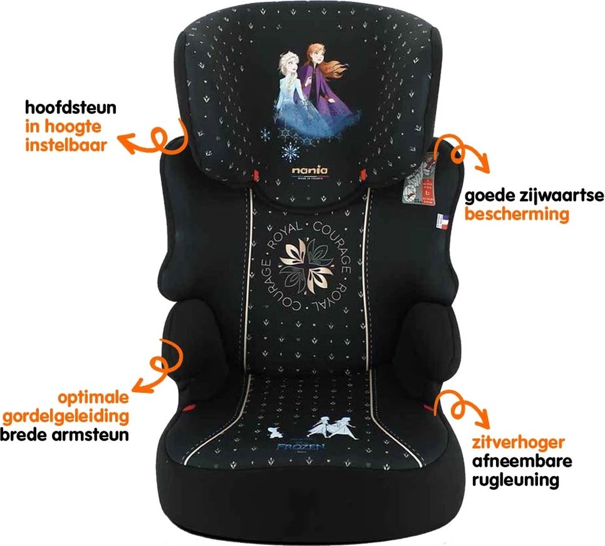 Disney - Befix Frozen Courage - Autostoel Groep 2 En 3 - 15 Tot 36 Kg - Zwart 6 Disney - Befix Frozen Courage - Autostoel Groep 2 En 3 - 15 Tot 36 Kg - Zwart - Afbeelding 4
