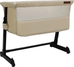 Born Lucky Sleepy Co Sleeper / Aanschuifwieg - Wieg - In Hoogte Verstelbaar - Verrijdbaar - Teddy Cream