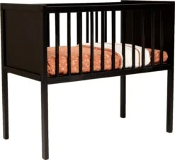 Cabino Wieg / Co Sleeper Floris Dicht 40 X 80 Cm - Zwart