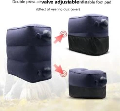 TDR-Opblaasbaar Voetkussen - 3 Hoogtestanden - Vliegtuigbedje - Blauw -Winkel Voor Babyproducten 1200x1107 8