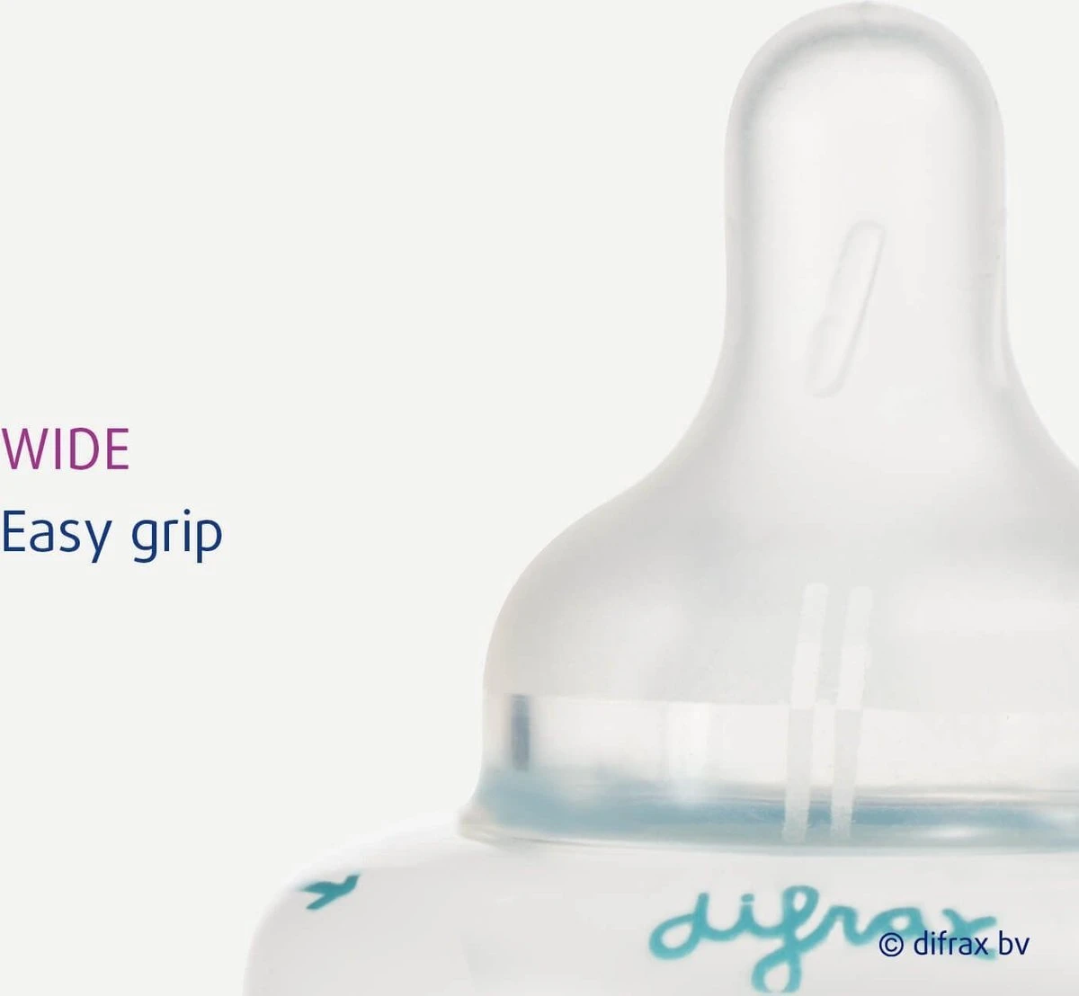 Difrax 1-2-3 Wide Flessenring Met Flessenspeen Voor Brede Babyflessen 6 Difrax 1-2-3 Wide Flessenring Met Flessenspeen Voor Brede Babyflessen - Afbeelding 4