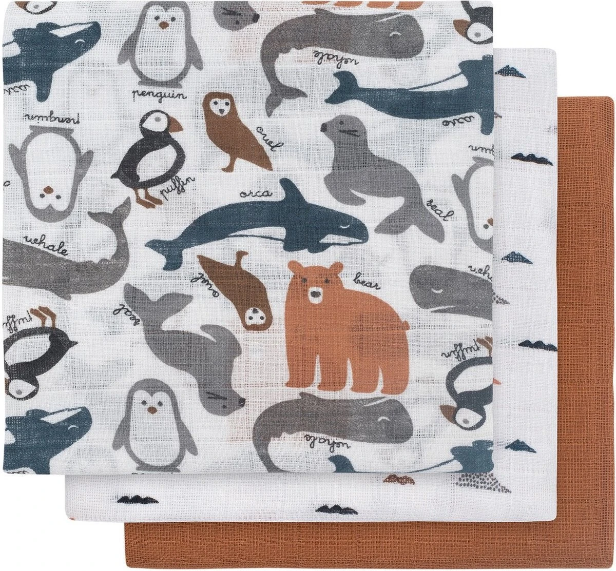 Jollein Hydrofiel Multidoek 70x70cm - Savannah - 3 Stuks 18 Jollein Hydrofiel Multidoek 70x70cm - Savannah - 3 Stuks - Afbeelding 16