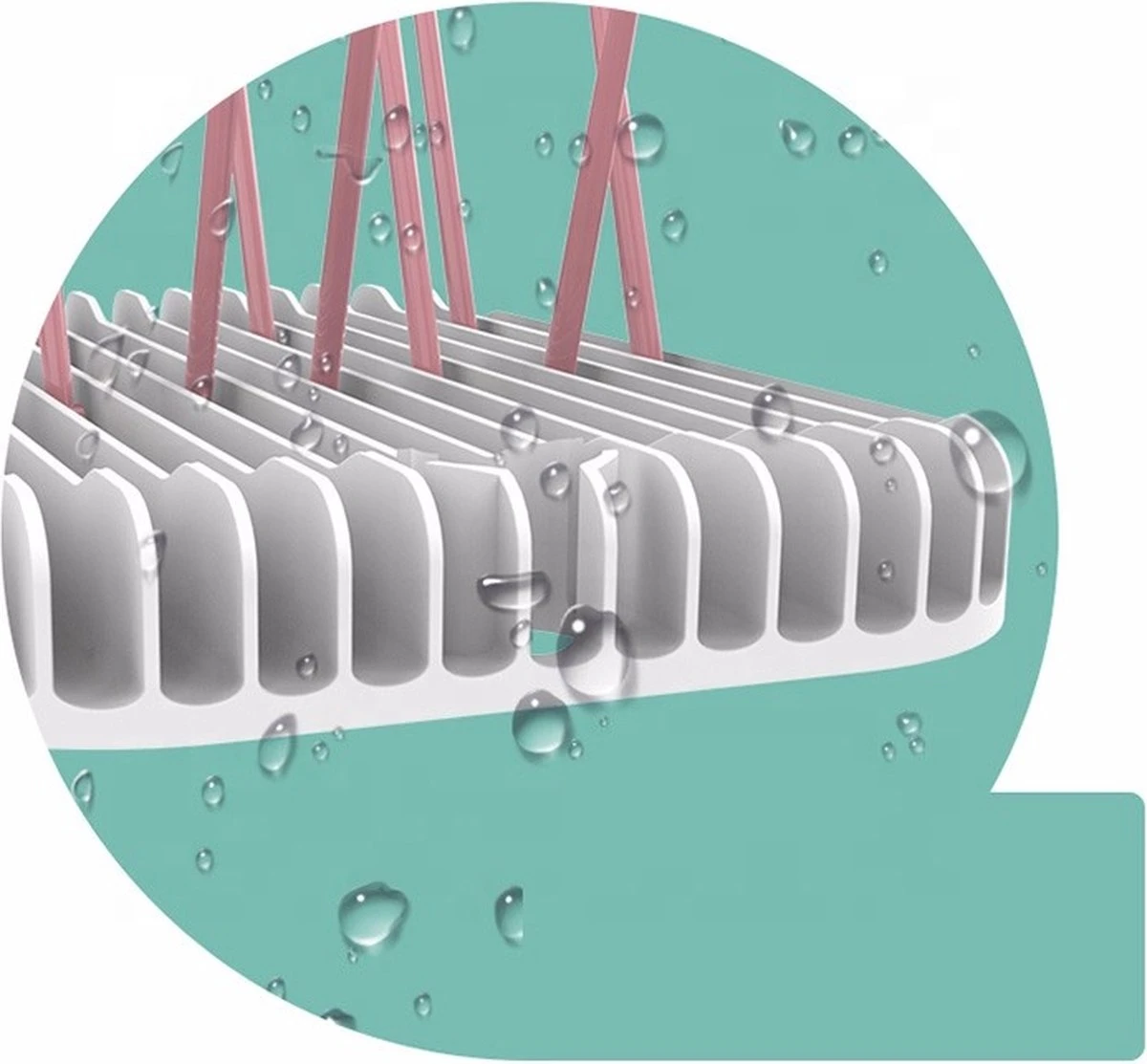 Nevi Afdruiprek Met Lekbak - Afdruipmat Voor 10 Flessen - Opvouwbaar Droogrek Babyfles - Inclusief Afwasborstel 9 Nevi Afdruiprek Met Lekbak - Afdruipmat Voor 10 Flessen - Opvouwbaar Droogrek Babyfles - Inclusief Afwasborstel - Afbeelding 7