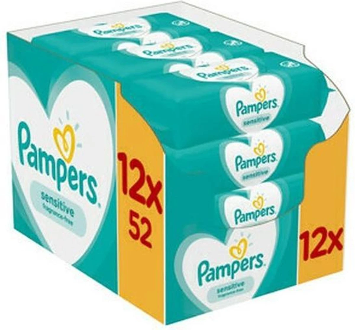 Pampers® PAMPERS BILLENDOEKJES BABYDOEKJES SENSITIVE NAVULLING 624 Stuks 4 Pampers® PAMPERS BILLENDOEKJES BABYDOEKJES SENSITIVE NAVULLING 624 Stuks - Afbeelding 2
