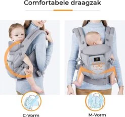 Deryan Meinkind Draagzak - Buikdrager 4-in-1 Antraciet/Grijs -Winkel Voor Babyproducten 1200x1126 12