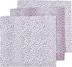 Meyco Cheetah/Snake Hydrofiele Doeken 3-pack - Lilac - 70x70cm