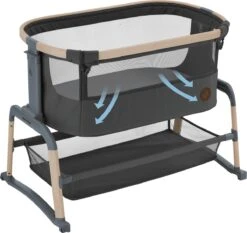 Maxi-Cosi Iora Air Co-sleeper - Beyond Graphite - 100% Gerecyclede Stoffen - Schommelfunctie - Ademende Stoffen - Dik Matras -Winkel Voor Babyproducten 1200x1130 3