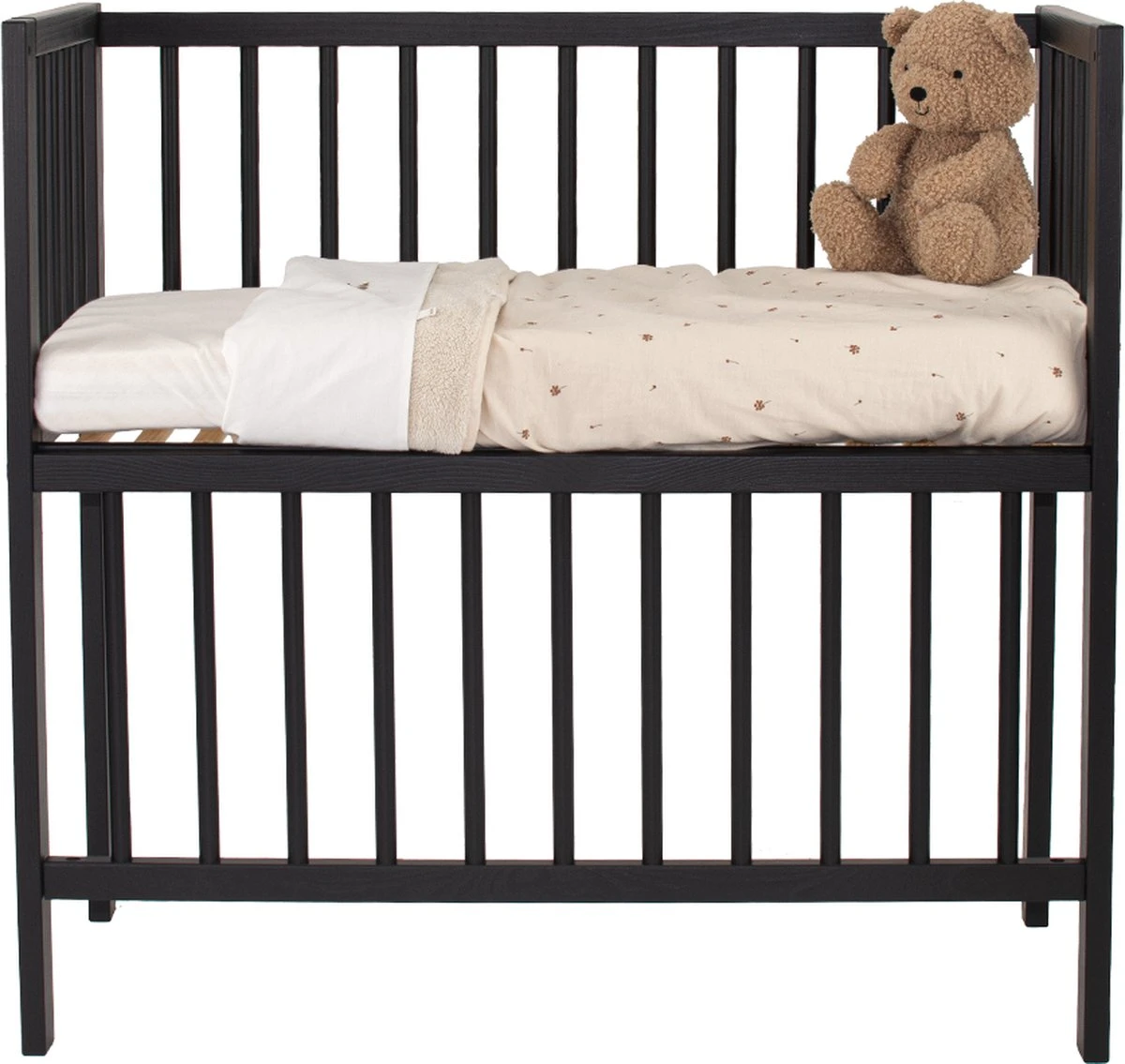 Colorfull Home - Wieg - Co-Sleeper - Aanschuifwieg - 40x80 Cm - Zwart 8 Colorfull Home - Wieg - Co-Sleeper - Aanschuifwieg - 40x80 Cm - Zwart - Afbeelding 6