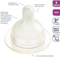 Difrax Flessenspeen Wide Voor Brede Babyflessen - Maat Medium - 2 Stuks -Winkel Voor Babyproducten 1200x1136 17