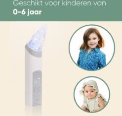 AQUILA Elektrische Neusreiniger Voor Baby En Kinderen - Neuszuiger Baby - Neuspeer - Vrij Van BPA - Oplaadbaar - 3 Standen, Muziek En Licht Voor Afleiding -Winkel Voor Babyproducten 1200x1139