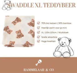 Hydrofiele Doek - Hydrofiele Doek XL - Teddybeer - 120x120cm - Hydrofiel - Swaddle - Multidoek - Superzacht - Hydrofiele Luier -XL - Bamboe - Hydrofiele Doek Teddybeer - Omslagdoek - Emmailloter - Kraamcadeau 9 Hydrofiele Doek - Hydrofiele Doek XL - Teddybeer - 120x120cm - Hydrofiel - Swaddle - Multidoek - Superzacht - Hydrofiele Luier -XL - Bamboe - Hydrofiele Doek Teddybeer - Omslagdoek - Emmailloter - Kraamcadeau -Winkel Voor Babyproducten 1200x1141 3