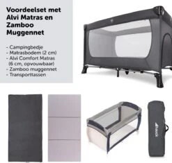 Hauck Dream N Play Plus Campingbedje Set - Met Matras En Muggennet - Grijs -Winkel Voor Babyproducten 1200x1142 10