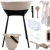 Bad- En Verzorgingsset Luma Hydrofiel Taupe/Starterset Wit 6-delig -Winkel Voor Babyproducten 1200x1142 2