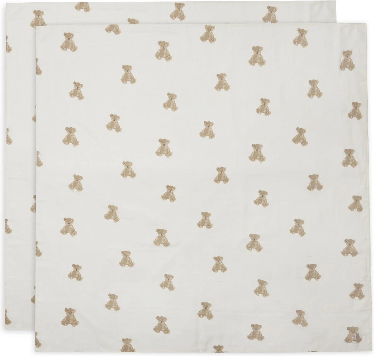 Jollein Hydrofiele Doek Large 115x115cm Teddy Bear- 2 Stuks 3 Jollein Hydrofiele Doek Large 115x115cm Teddy Bear- 2 Stuks