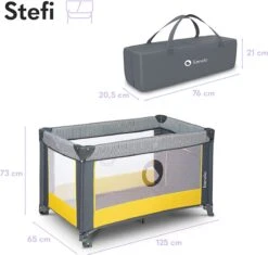 Lionelo Stefi - Campingbedje - 125x65cm - Tot 15kg - Transporttas -Winkel Voor Babyproducten 1200x1143