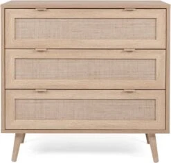 Commode 3 Tiroirs L80 Cm - Impression Rotin - Bali 28 Commode 3 Tiroirs L80 Cm - Impression Rotin - Bali -Winkel Voor Babyproducten 1200x1144 2