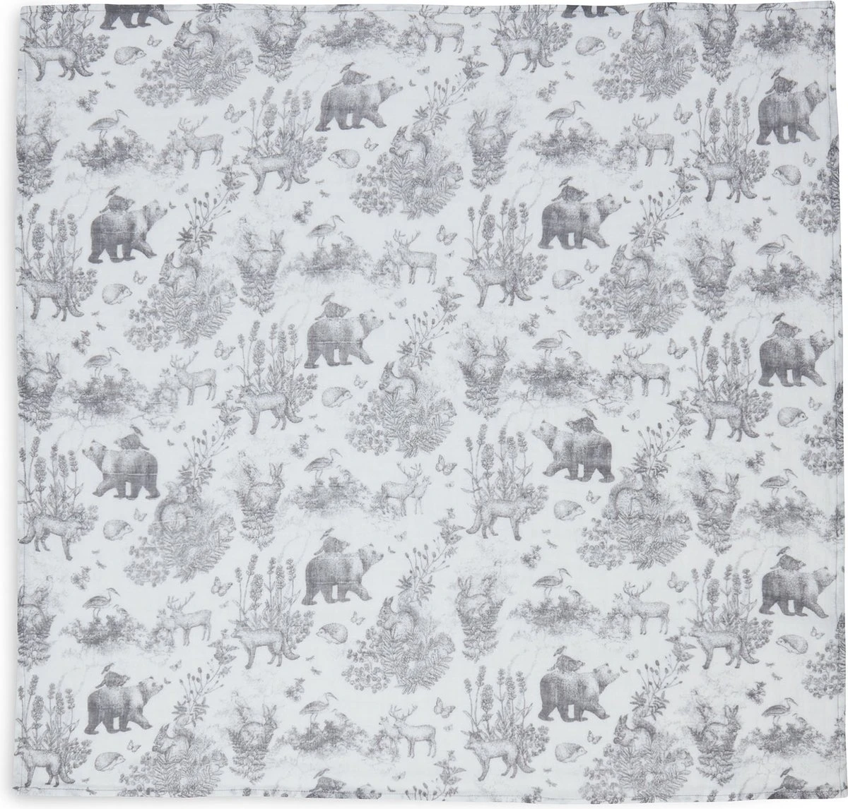 Jollein Hydrofiele Doek 70x70cm Pimpelmees Forest Animals - 2 Stuks 6 Jollein Hydrofiele Doek 70x70cm Pimpelmees Forest Animals - 2 Stuks - Afbeelding 4