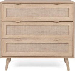 Commode 3 Tiroirs L80 Cm - Impression Rotin - Bali 35 Commode 3 Tiroirs L80 Cm - Impression Rotin - Bali -Winkel Voor Babyproducten 1200x1146 3