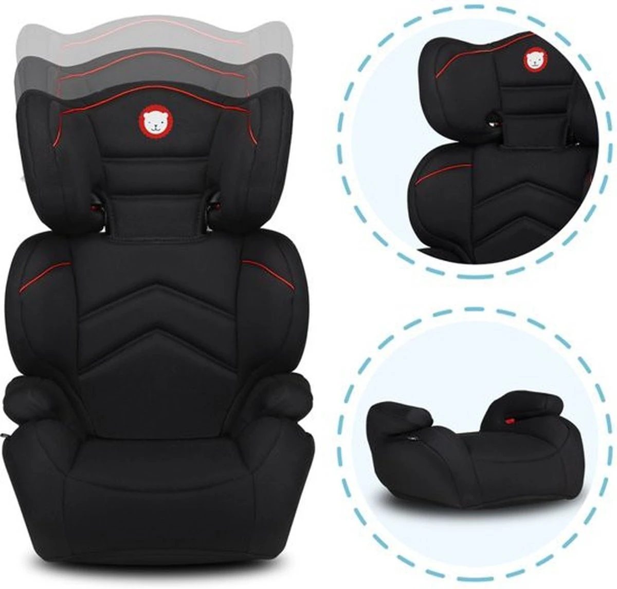 Lionelo Lars - Autostoeltje - ImpactGuard - Extra Spons - Tot 36kg 3 Lionelo Lars - Autostoeltje - ImpactGuard - Extra Spons - Tot 36kg